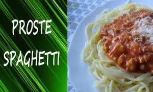 Prosty przepis na spaghetti z sosem pomidorowym i mięsem mielonym
