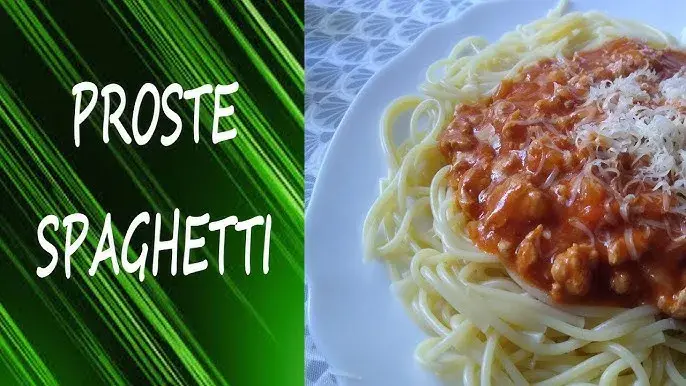 Prosty przepis na spaghetti z sosem pomidorowym i mięsem mielonym